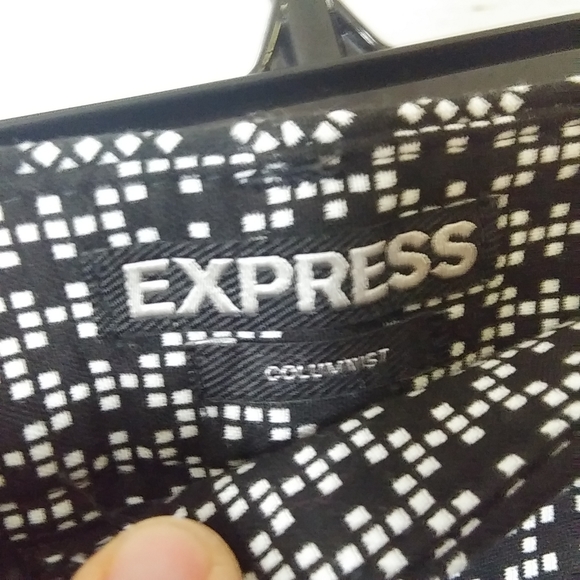 Express Columnist Geo Pixel Print Pants Size 6R - Picture 5 of 7